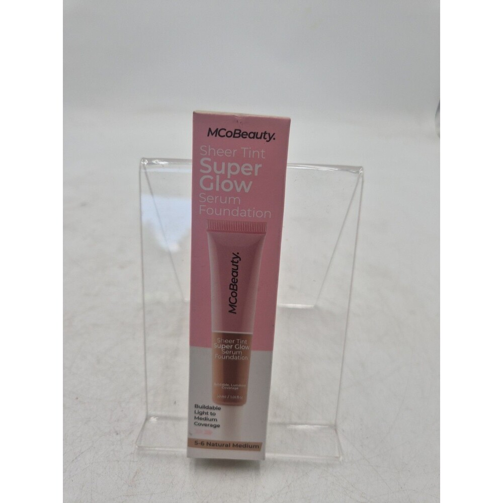 MCoBeauty Super Glow Sheer TINT Serum Foundation 5-6 NATURAL MEDIUM